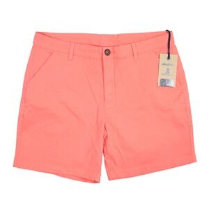 Chubbies The New Englands Shorts Mens 36 Coral Pink Solid Modern Stretch Twill 7